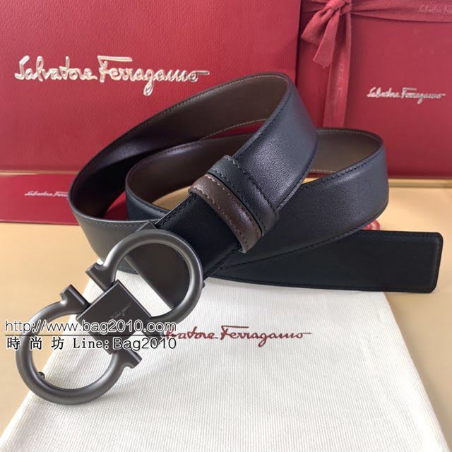菲拉格慕男士皮帶 Ferragamo精品銅扣腰帶  jjp1952